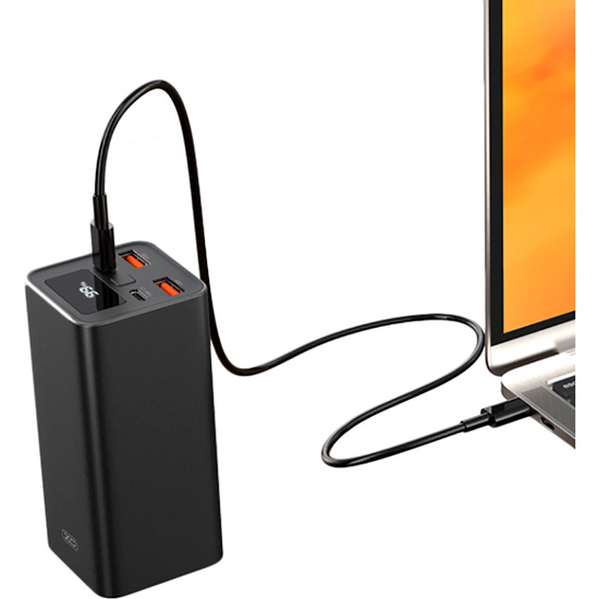 Powerbank XO PB97 20000 mAh PD65W for laptop Black (PB97_Black) Емкость 20000