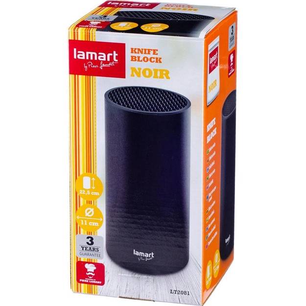 Подставка для ножей LAMART NOIR Black (LT2081) Материал рабочей части пластик