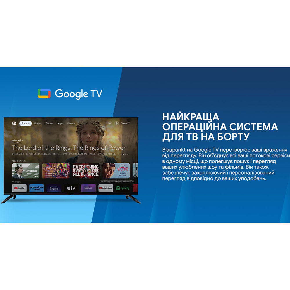 Телевізор BLAUPUNKT 55UBG6000 Smart TV зі Smart TV