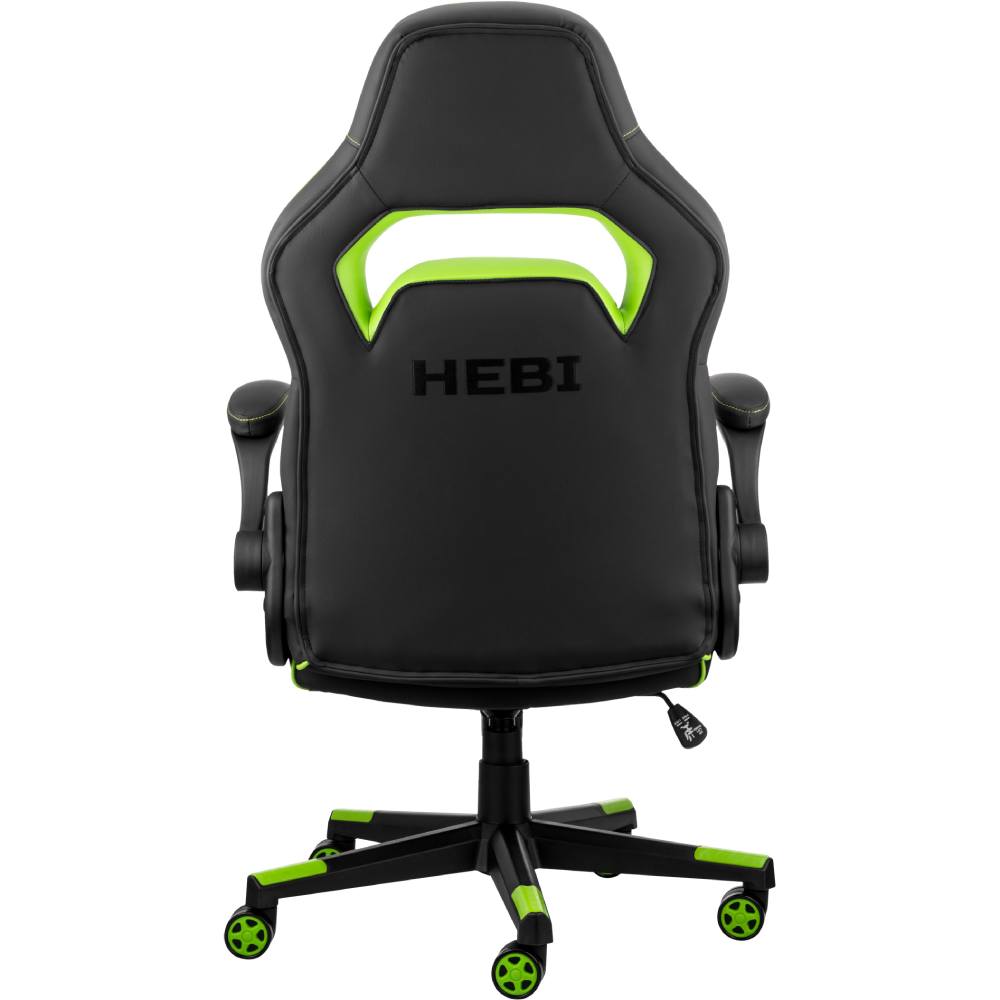 Крісло 2E GAMING HEBI Black/Green Тип для геймера