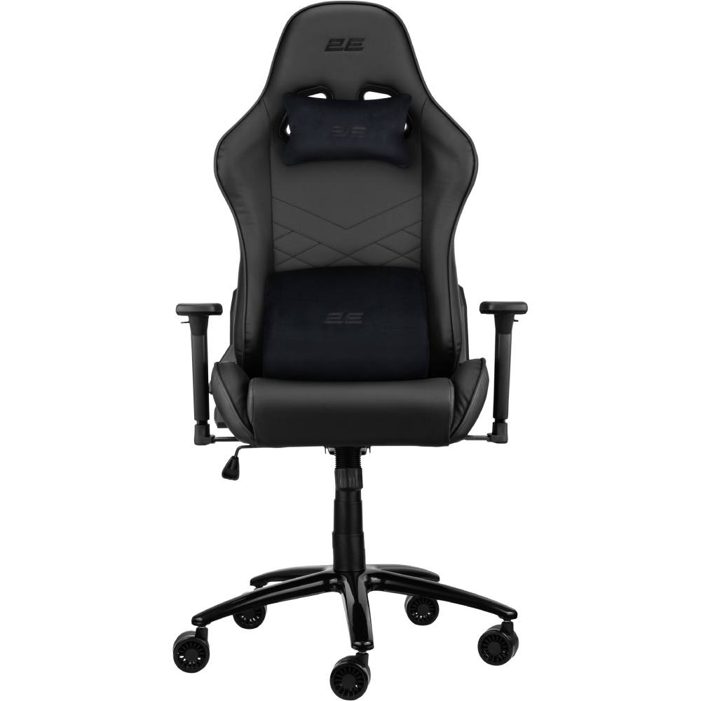 Крісло 2E GAMING Chair BUSHIDO Black/Black Тип для геймера