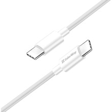 Кабель COLORWAY Type-C-Type-C100W 5 А TPE PD Fast Charging 1 м White (CW-CBPDCC058-WT)