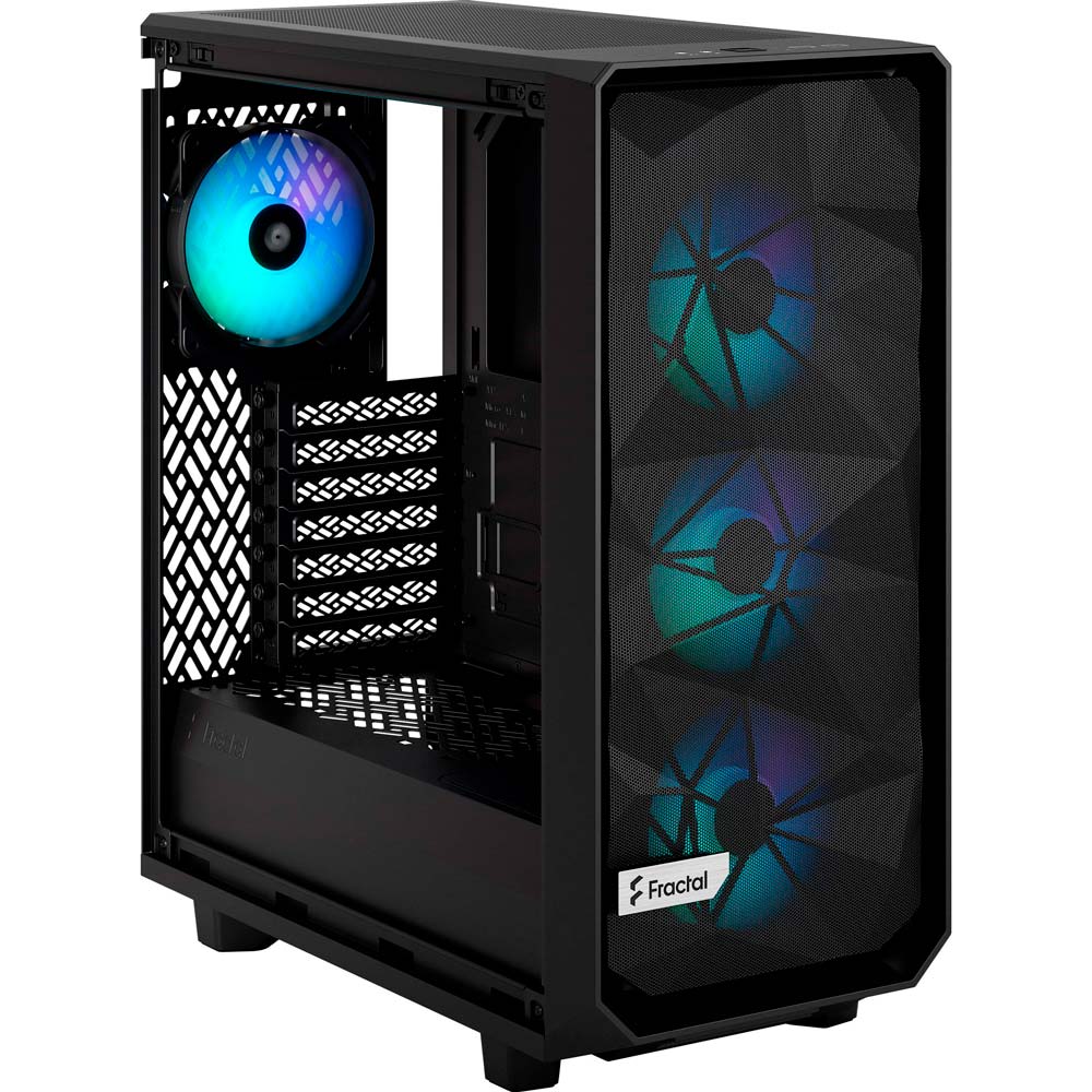 Корпус Fractal Design Meshify 2 Compact Lite RGB Tempered Glass Black (FD-C-MEL2C-05) Назначение для настольного компьютера
