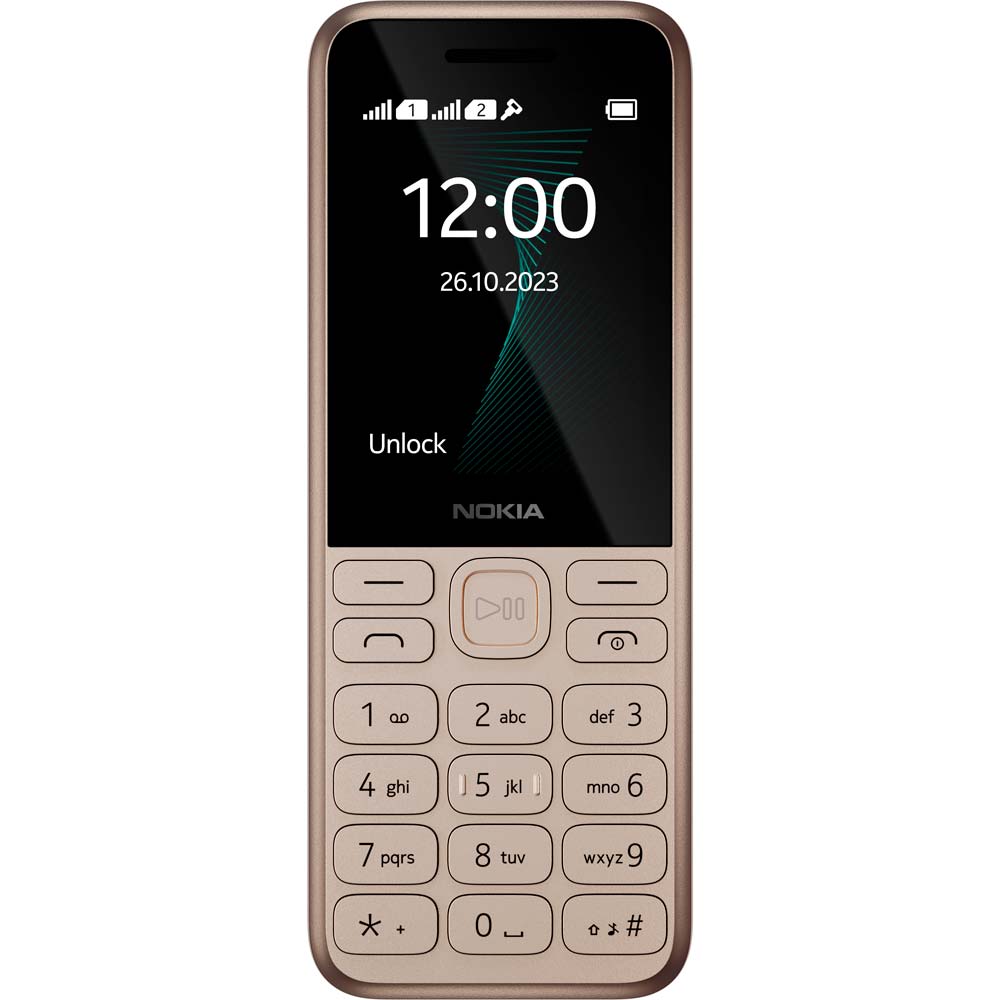 Мобильный телефон NOKIA 130 TA-1576 Dual SIM Light Gold Диагональ дисплея 2.4