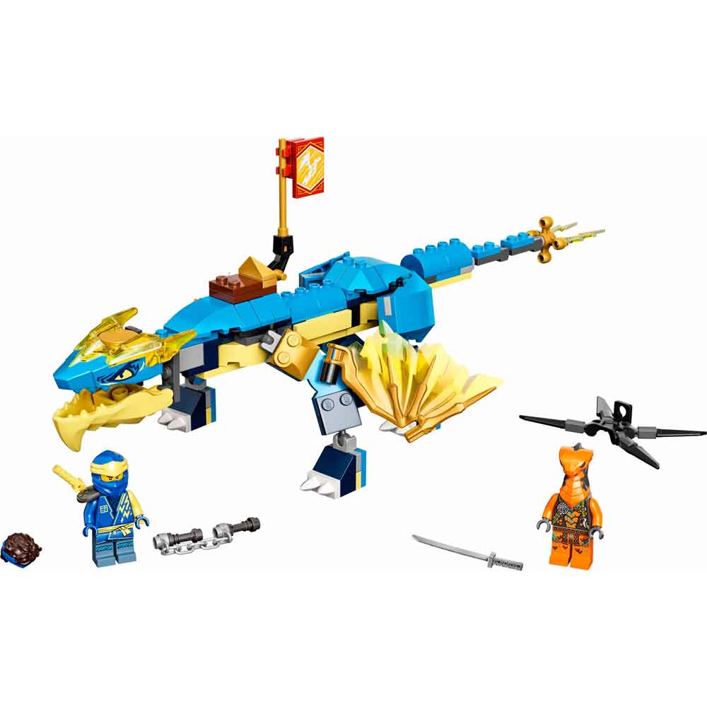 Конструктор LEGO NINJAGO Дракон бурі Джея EVO 140 деталей (71760) Тип класичний