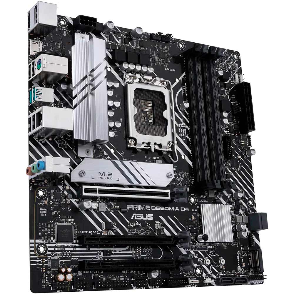Материнська плата ASUS PRIME B660M-A D4-CSM s1700 mATX CSM (90MB19K0-M1EAYC) Частота роботи пам'яті 5333, 5000, 4800, 4600, 4400, 4266, 4000, 3733, 3600, 3466, 3400, 3333, 3200, 3000, 2933, 2803, 2