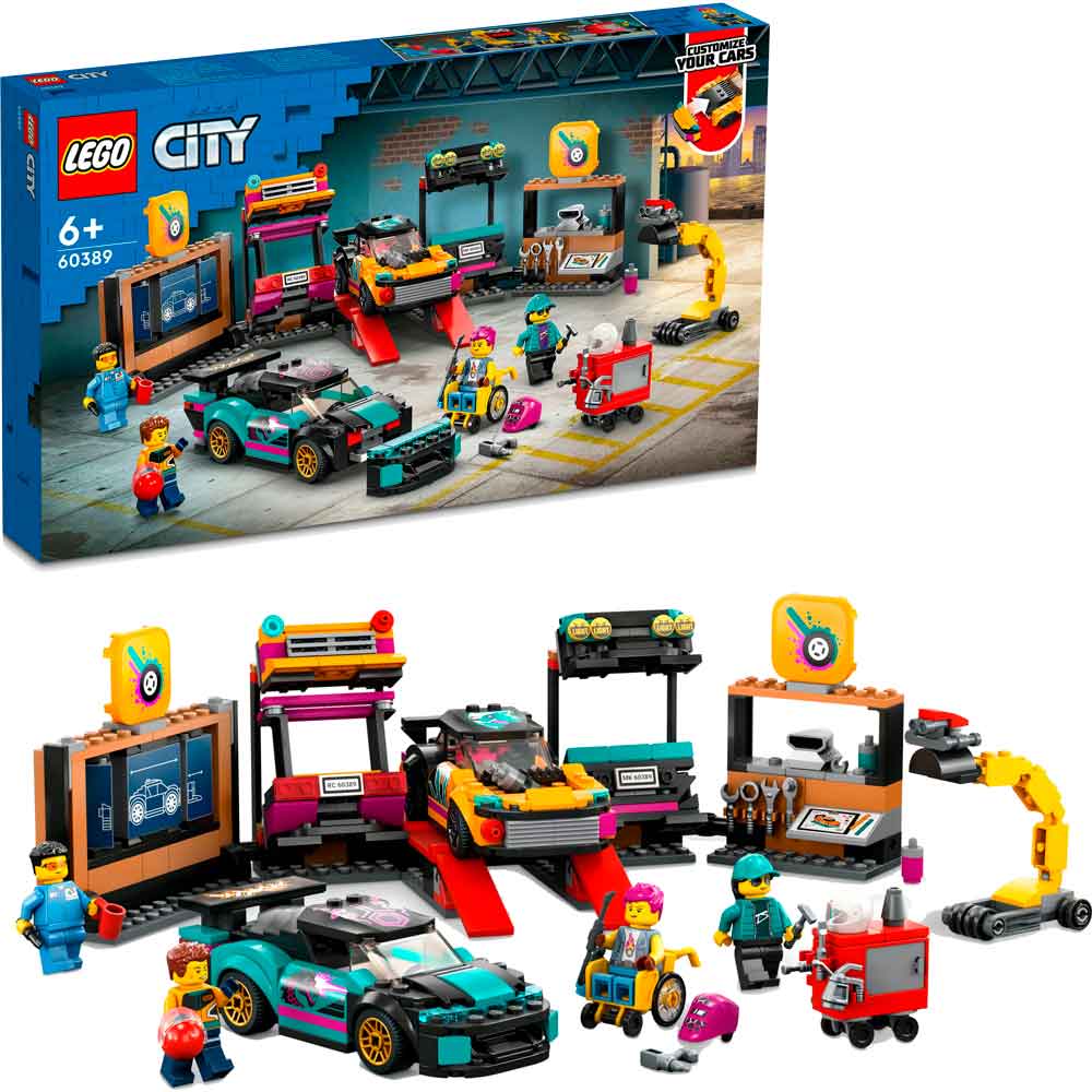 Конструктор LEGO City Тюнінг-ательє 507 деталей (60389) Тип класичний