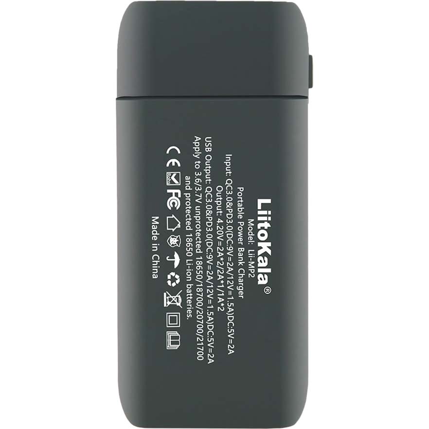 Powerbank LIITOKALA Lii-MP2 Gray Комплектация  аккумуляторы в комплект не входят