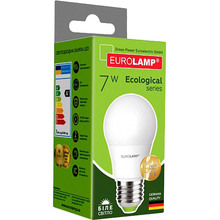 Світлодіодна лампа EUROLAMP А50 7W E27 4000K (LED-A50-07274(P))