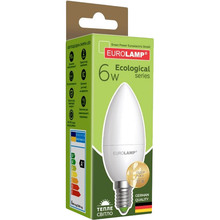 Світлодіодна лампа EUROLAMP CL 6W E14 3000K (LED-CL-06143(P))
