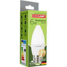 Светодиодная лампа EUROLAMP CL 6W E27 4000K (LED-CL-06274(P))
