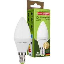 Світлодіодна лампа EUROLAMP CL 8W E14 3000K (LED-CL-08143(P))