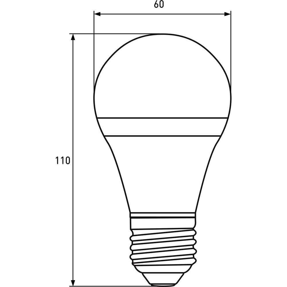 Лампа светодиодная EUROELECTRIC A60 7W E27 4000K (LED-A60-07274(EE) Тип светодиодная (LED)