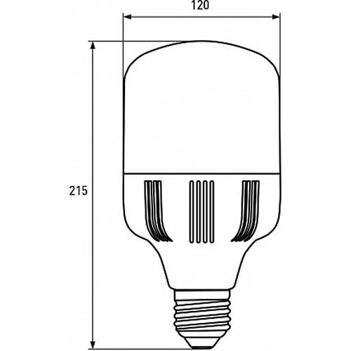 Світлодіодна лампа Eurolamp LED E27 40W 6500K (LED-HP-40276) Тип світлодіодна (LED)