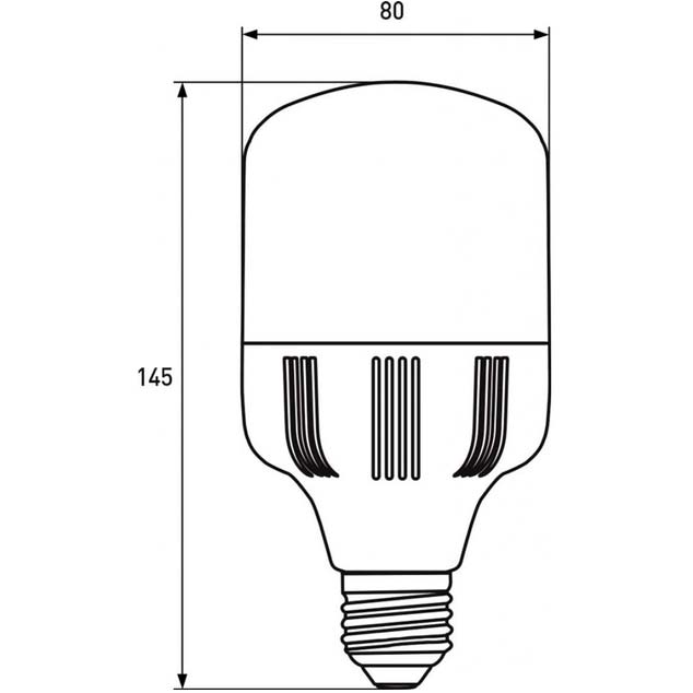 Світлодіодна лампа Euroelectric LED Plastic 20W E27 4000K (LED-HP-20274(P)) Тип світлодіодна (LED)