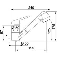 Змішувач FRANKE Novara Plus (115.0470.670)