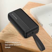 Powerbank COLORWAY 30000 mAh Black (CW-PB300LPC2BK-PD)