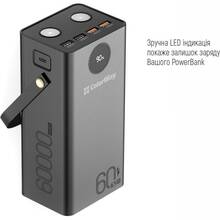 Powerbank COLORWAY 60000 mAh Black (CW-PB600LPA5BK-PDD)