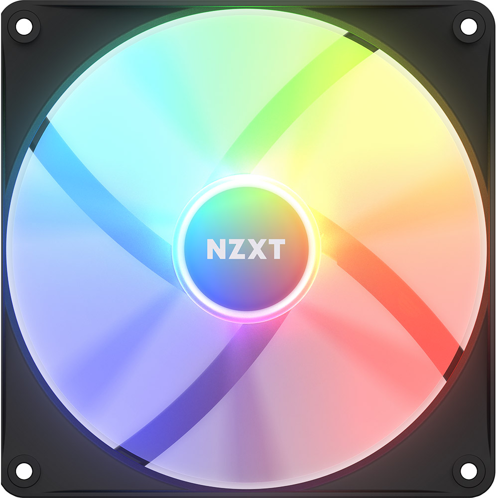 Кулер корпусний NZXT F140RGB Core Hub-mounted RGB Fans-Single Black (RF-C14SF-B1)