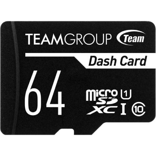 Карта памяти TEAM MicroSDXC 64GB Class 10 Dash Card + SD-adapter (TDUSDX64GUHS03) Тип карты micro-SDXC