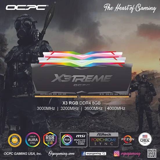 Набор OCPC DDR4 3600MHz 2x8GB X3 RGB Red (MMX3A2K16GD436C18RE) Назначение для настольного компьютера