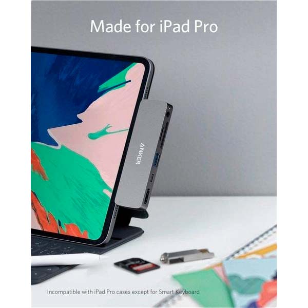 Док-станція Anker PowerExpand Direct 6-in-1 USB-C PD Media Hub для iPad Pro Gray (A83620A1) Тип док-станція