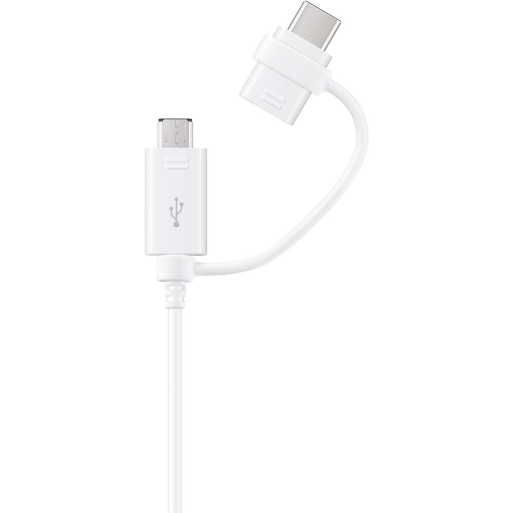 Кабель Samsung Combo USB Type-A – microUSB + USB Type-C 1.5 м White (EP-DG930DWEGRU) Тип USB - micro-USB/USB Type-C