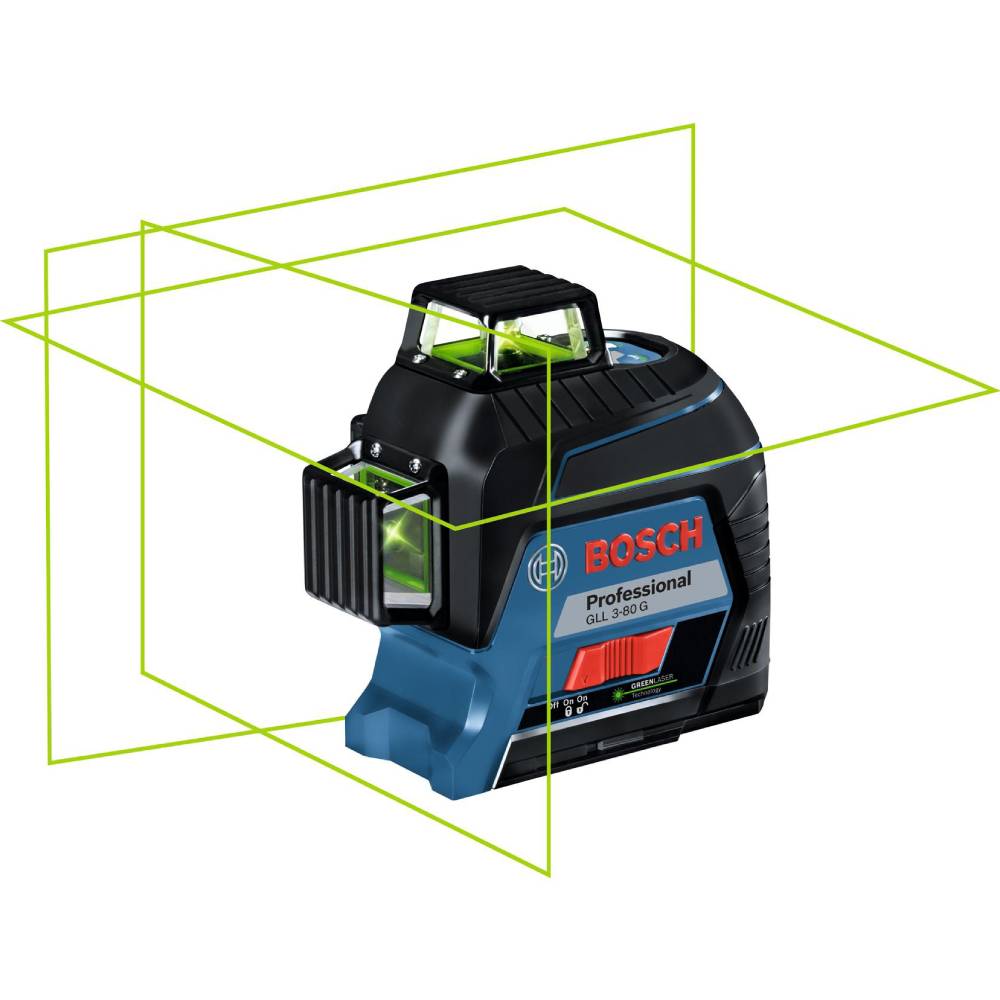 Нівелір лазерний BOSCH GLL 3-80 G (0.601.063.Y00) Радіус вимірювання 30