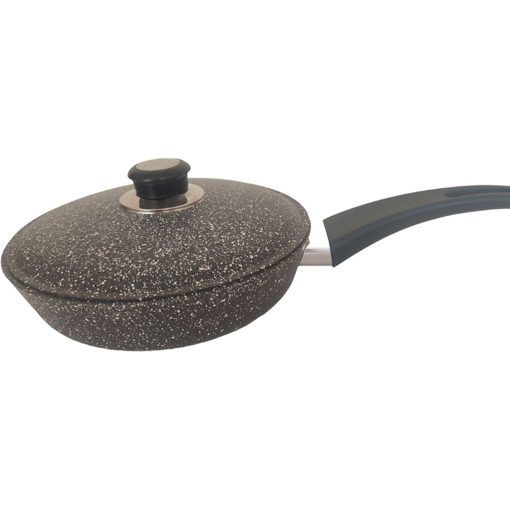 Сотейник із кришкою TALKO Веста 24 см Dark Grey (AD50241) Діаметр 24