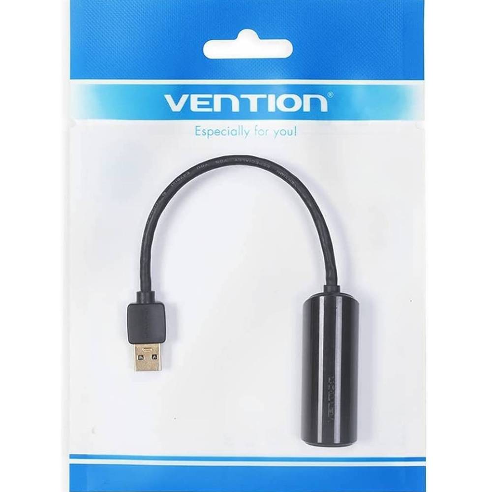 Сетевой адаптер VENTION USB 2.0 - RJ45 Black (CEGBB) Вид переходник