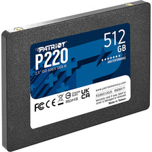 SSD накопичувач PATRIOT 2.5" SSD 512GB P220 SATA 3.0 (P220S512G25)