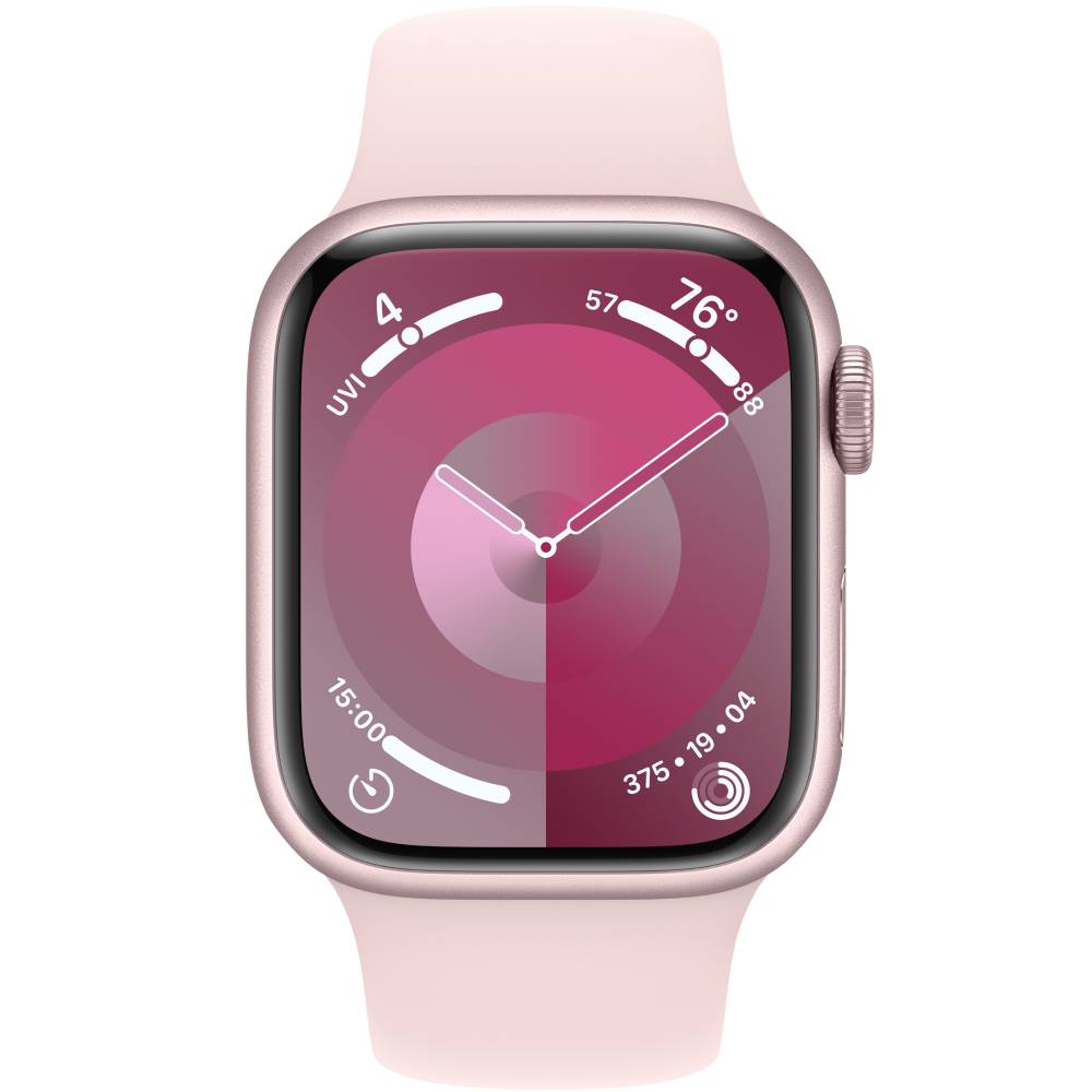 Смарт-часы APPLE Watch Series 9 GPS 41mm Pink Alum Light Pink Sp/b - S/M (MR933QP/A) Функциональность для взрослых