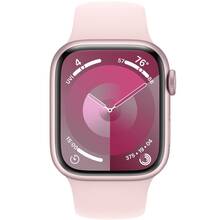 Смарт-часы APPLE Watch Series 9 GPS 41mm Pink Alum Light Pink Sp/b - S/M (MR933QP/A)