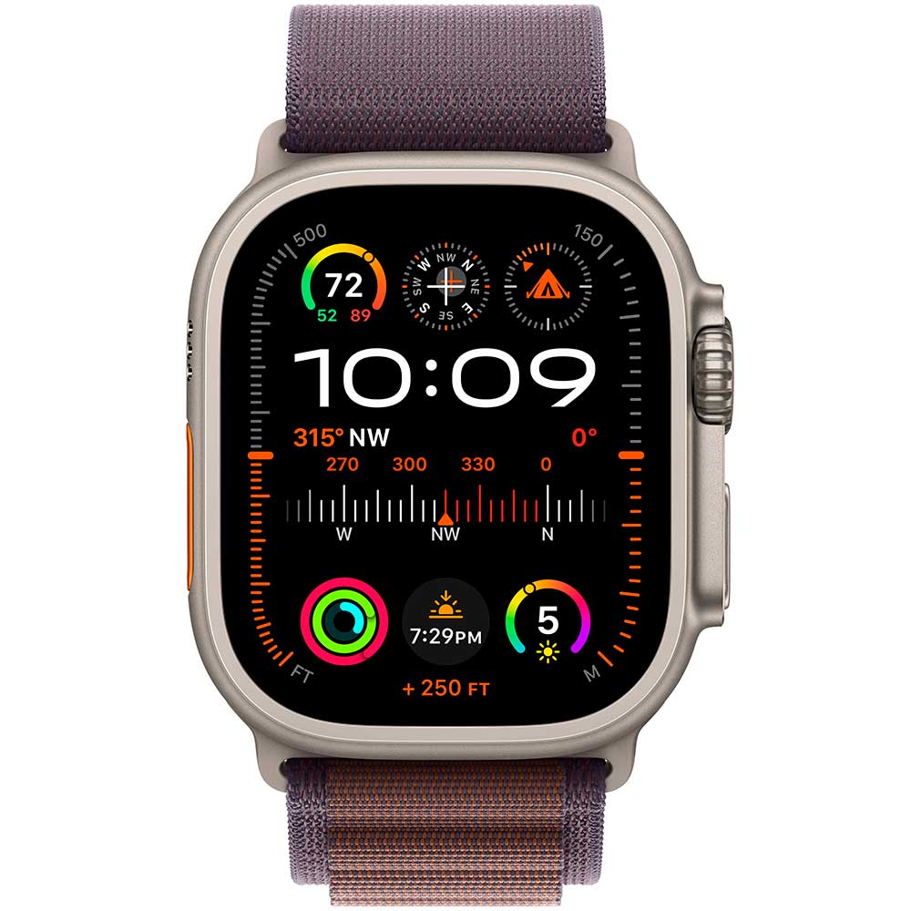 Смарт-годинник APPLE Watch Ultra 2 GPS + Cellular, 49mm Titan Indigo Alpine Loop - Large (MREW3UL/A) Функціональність для дорослих