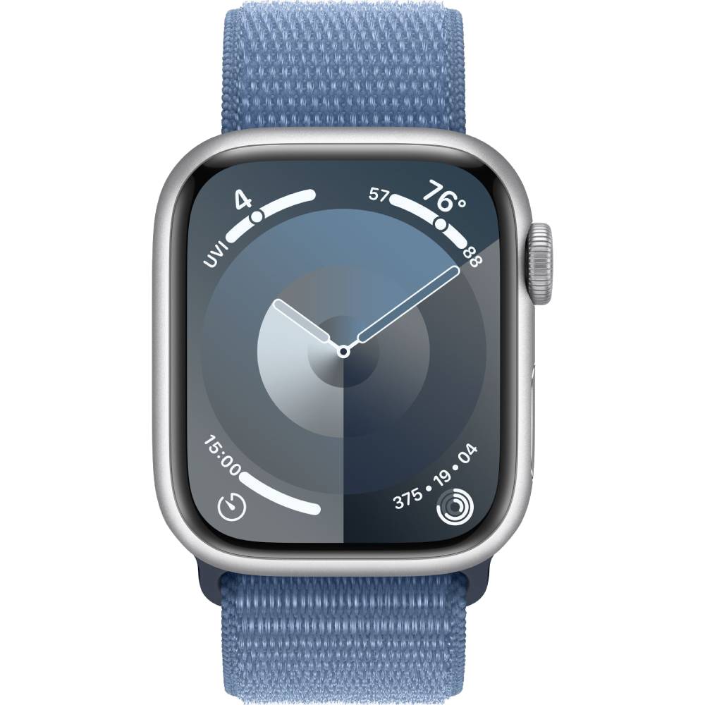 Смарт-часы APPLE Watch Series 9 GPS 41mm Silver Alum Winter Blue Sp/Loop (MR923QP/A) Функциональность для взрослых