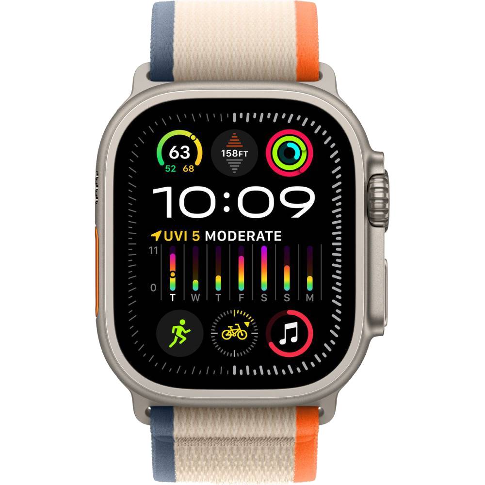 Смарт-часы APPLE Watch Ultra 2 GPS + Cellular, 49mm Titan Orange/Beige Trail Loop - S/M (MRF13UL/A) Функциональность для взрослых