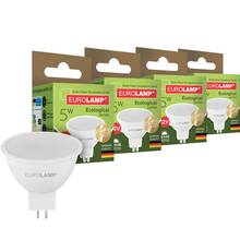 Світлодіодна лампа EUROLAMP MR16-5W-GU5.3-3000K-12V 4шт. (LED-SMD-05533(12)(P)(4))