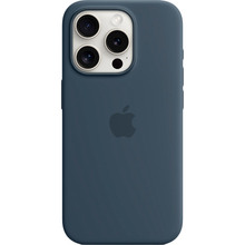 Чохол APPLE для iPhone 15 Pro Silicone Case with MagSafe Storm Blue (MT1D3ZM/A)