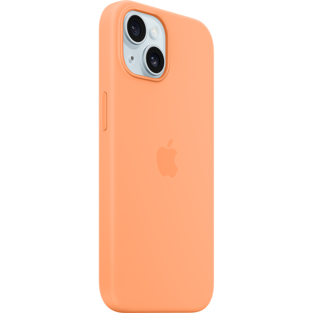 Чехол APPLE для iPhone 15 Silicone Case with MagSafe Orange Sorbet (MT0W3ZM/A) Совместимость по модели Apple iPhone 15