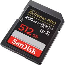 Карта памяти SANDISK SD 512GB C10 UHS-I U3 Extreme Pro V30 (SDSDXXD-512G-GN4IN)
