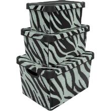 Контейнер Qutu STYLE BOX ZEBRA 10 л (STYLE BOX з/кр. ZEBRA 10л.)