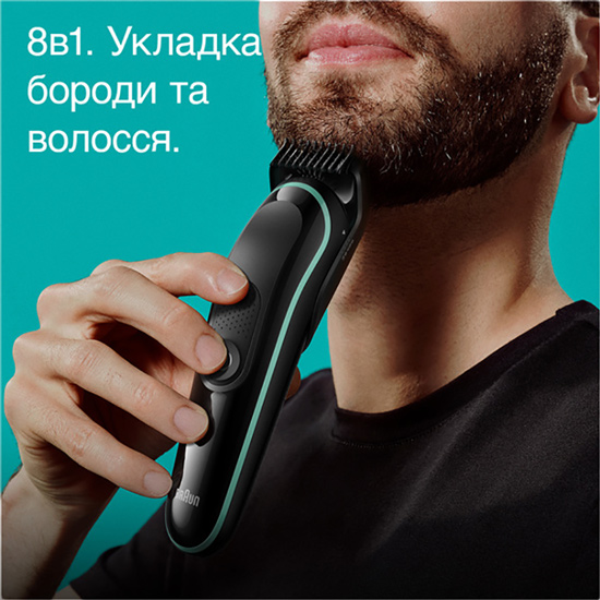 Тример BRAUN MGK3441 Область застосування борода