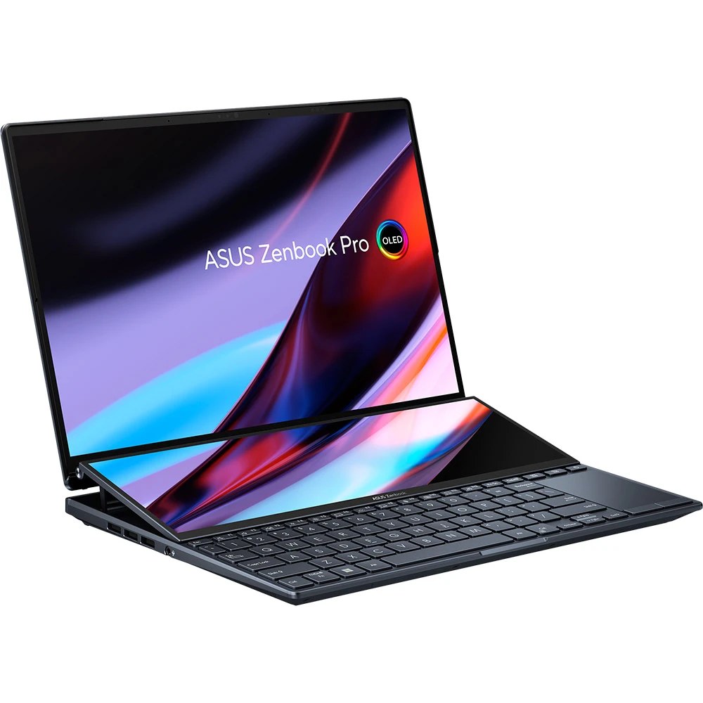 Зовнішній вигляд Ноутбук ASUS Zenbook Pro 14 OLED Duo OUX UX8402VV-P1046 Tech Black(90NB1172-M002V0)