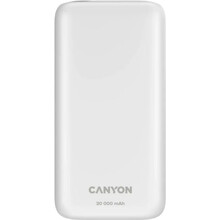 Powerbank CANYON PB-301 30000 mAh PD QC White (CNE-CPB301W)