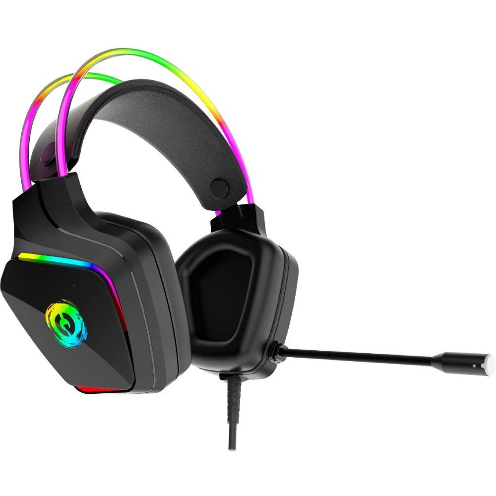 Гарнітура CANYON Darkless GH-9A Gaming RGB 3.5mm USB Black (CND-SGHS9A) Особливості підсвітка