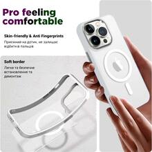 Чехол ARMORSTANDART Unit MagSafe для Apple iPhone 15 Plus Matte Clear Silver (ARM69351)