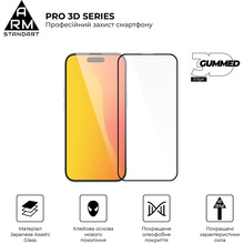 Защитное стекло ARMORSTANDART Pro 3D для Apple iPhone 15 Black (ARM68217)