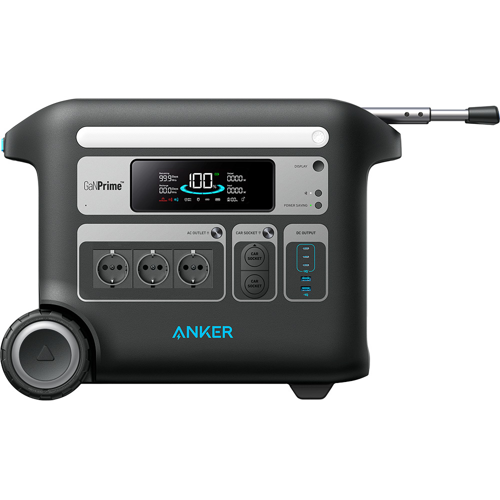 Зарядная станция ANKER 767 PowerHouse 2048Wh (A1780311) Способ зарядки от автомобильной зарядки