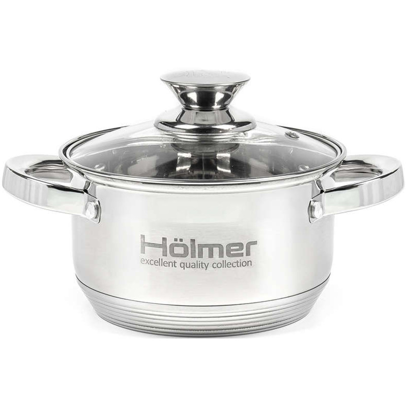 Фото 30 Набір каструль HOLMER 10 пр. (CS-11052-SS)