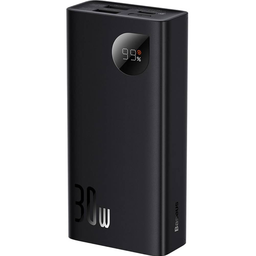 Powerbank BASEUS Adaman Metal Digital Display Overseas Edition 30W 10000mAh Black (39239black) Торговая марка BASEUS